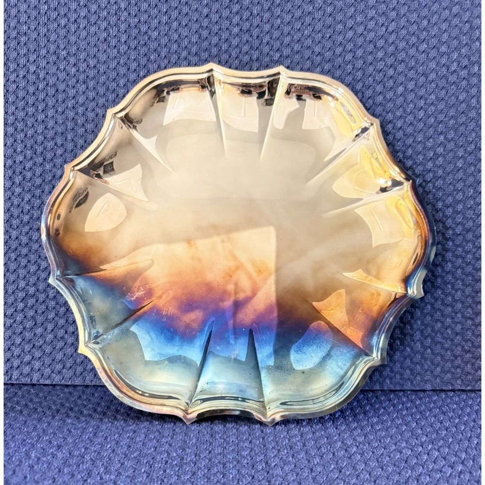 International Silver Co. Chippendale Vintage Silver Plated 11" Serving Tray 6321